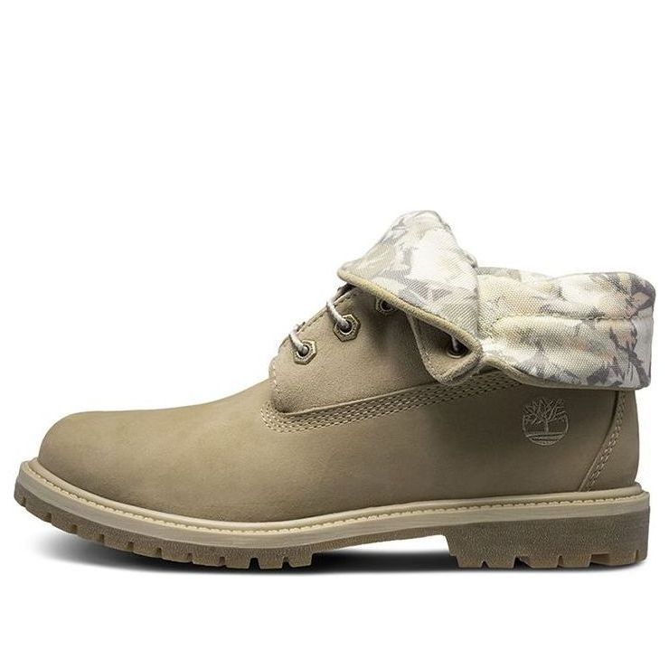 (WMNS) Timberland Roll Top Wide Fit Boots Basic 'Beige White Camouflage' A1URM