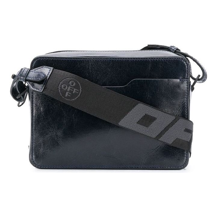 Men's Off-White Webbing Black Shoulder Bag OMNA070E20LEA001