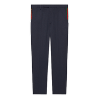 Gucci Cotton Ankle Pant With Web 'Blue' 668588-Z8AQY-4433