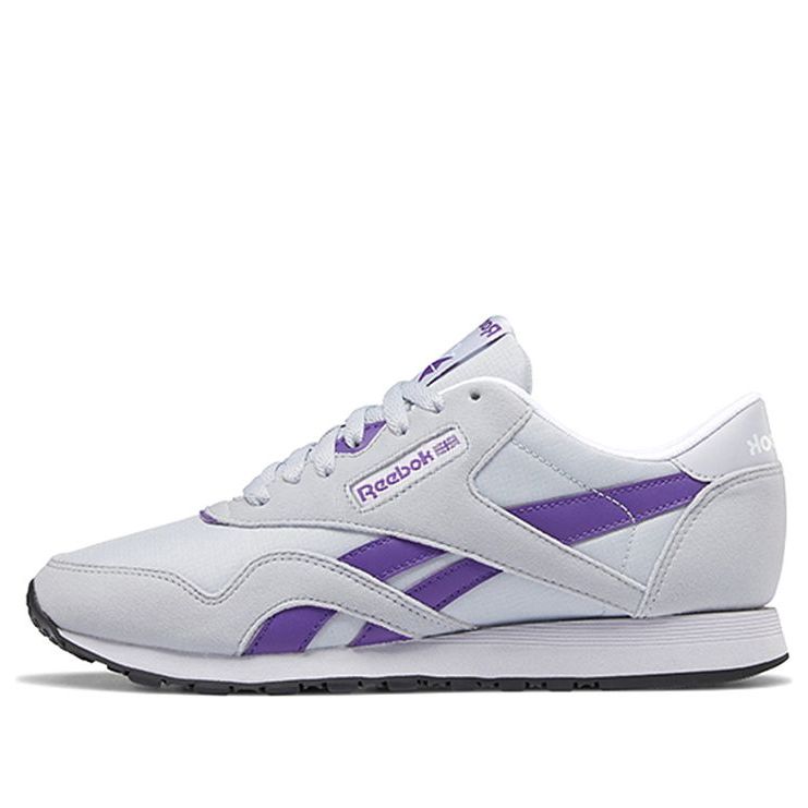(WMNS) Reebok Classic Nylon Grey/Purple DV7127