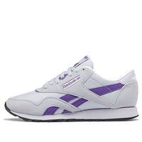 (WMNS) Reebok Classic Nylon Grey/Purple DV7127