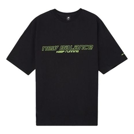 New Balance Keep Running Athletics Village Short Sleeve Tee Men's Black AMT03320-BK
