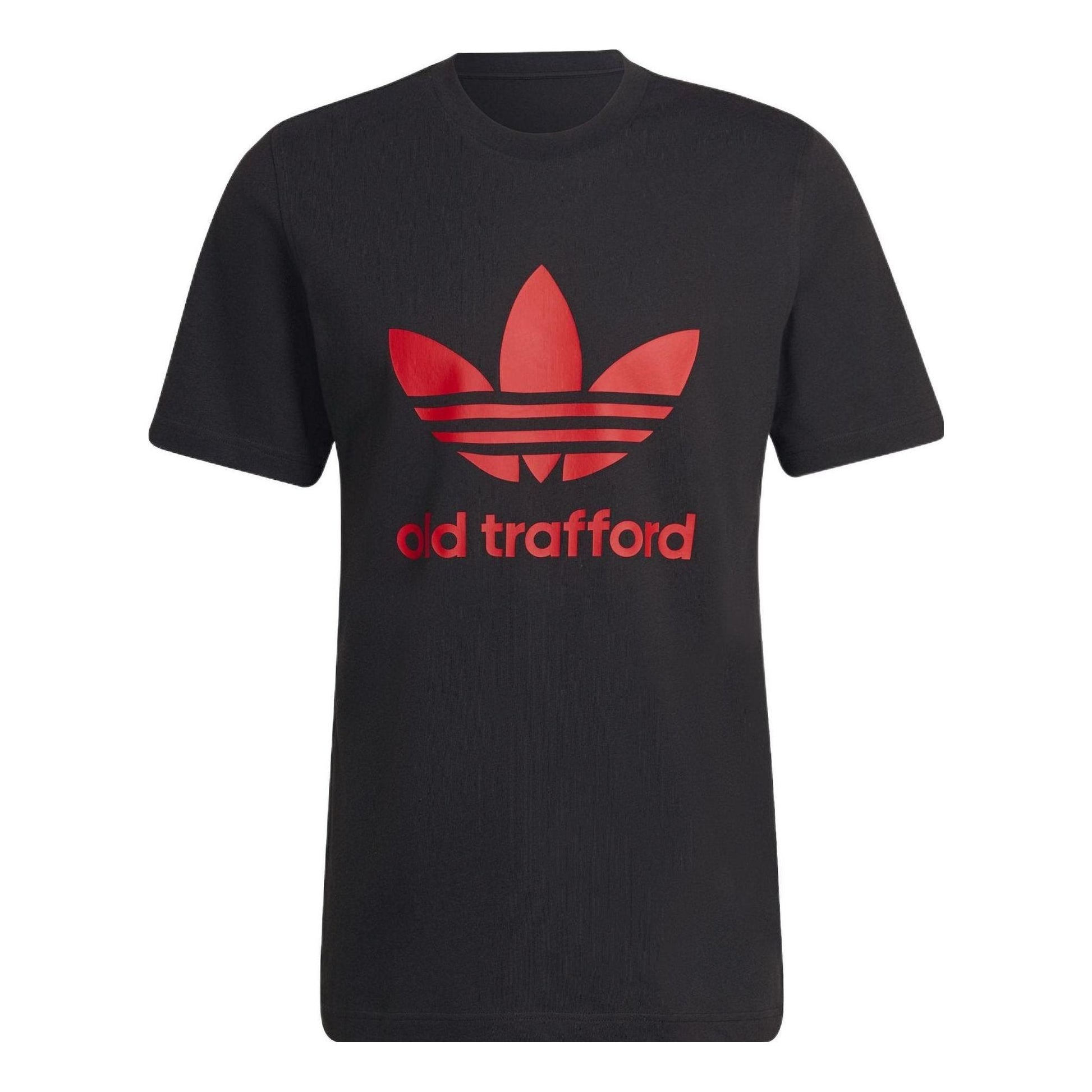 adidas Original Old Trafford Trefoil T-Shirt 'Black' HP0451