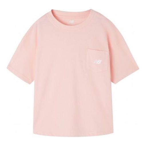 (WMNS) New Balance Chest Logo Short Sleeve Pink WT01840-PSA