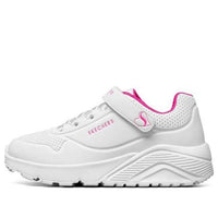 Skechers Uno Lite Running Shoes K White/Pink/Red 310451L-WHP