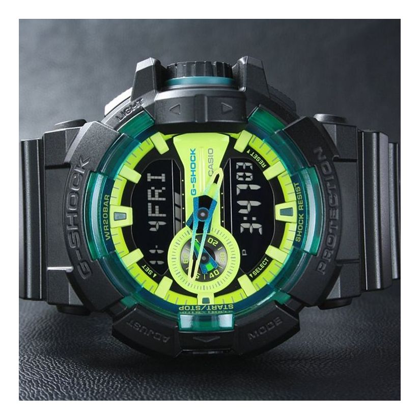 CASIO G-Shock Analog-Digital 'Black Green' GA-400LY-1A