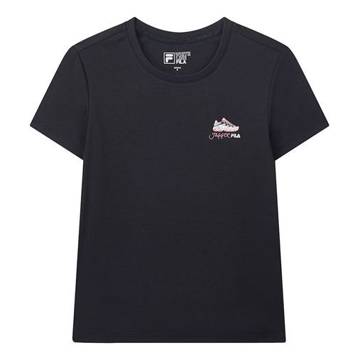 (WMNS) FILA JAGGER Sports Short Sleeve Blue F11W028176F-NV