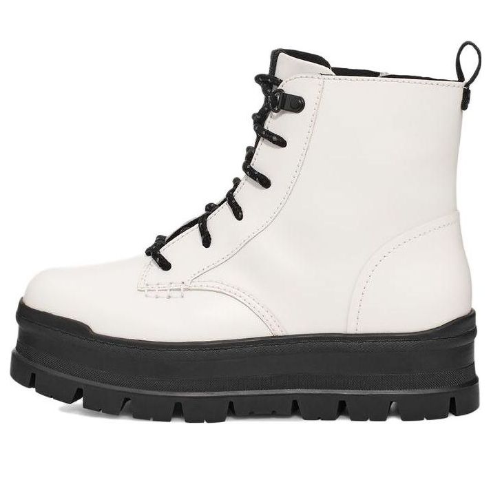 (WMNS) UGG Boots 'White Black Sole' 1123600-WHT