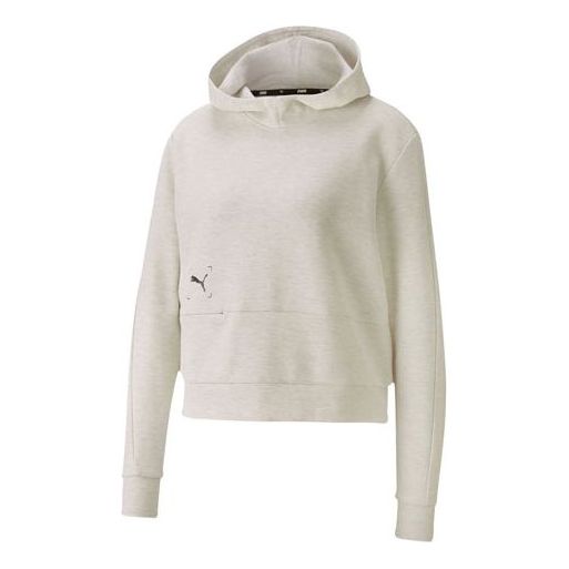 (WMNS) PUMA Nu-Tility Hoodie 'White Black' 585257-19