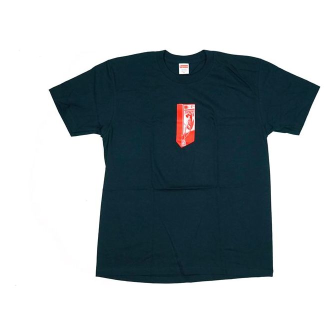 Supreme FW18 Payphone Tee Navy Public Phone Printing Short Sleeve Unisex Navy Blue SUP-FW18-465