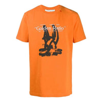 Off-White Cotton Printing Short Sleeve Orange OWOMAA027R201850091910