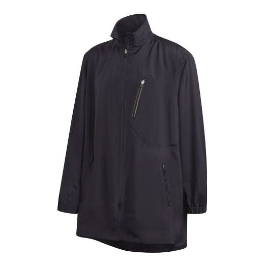 Men's Y-3 Stand Collar Zipper Casual Jacket Black GK4373