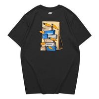 Skechers x Carrot Graphic Tee 'Black Yellow Blue' L222U060-0018