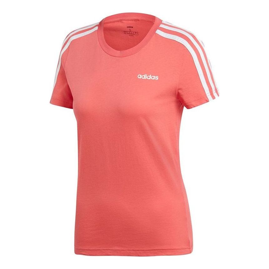 (WMNS) adidas Essentials 3-Stripes Slim T-Shirt Asia Sizing 'Pink' DU0634