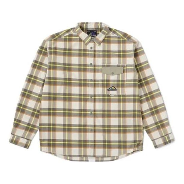 New Balance MT1996 Tartan Check Flannel Overshirt Asia Sizing 'Bone' JMTL2060-BE