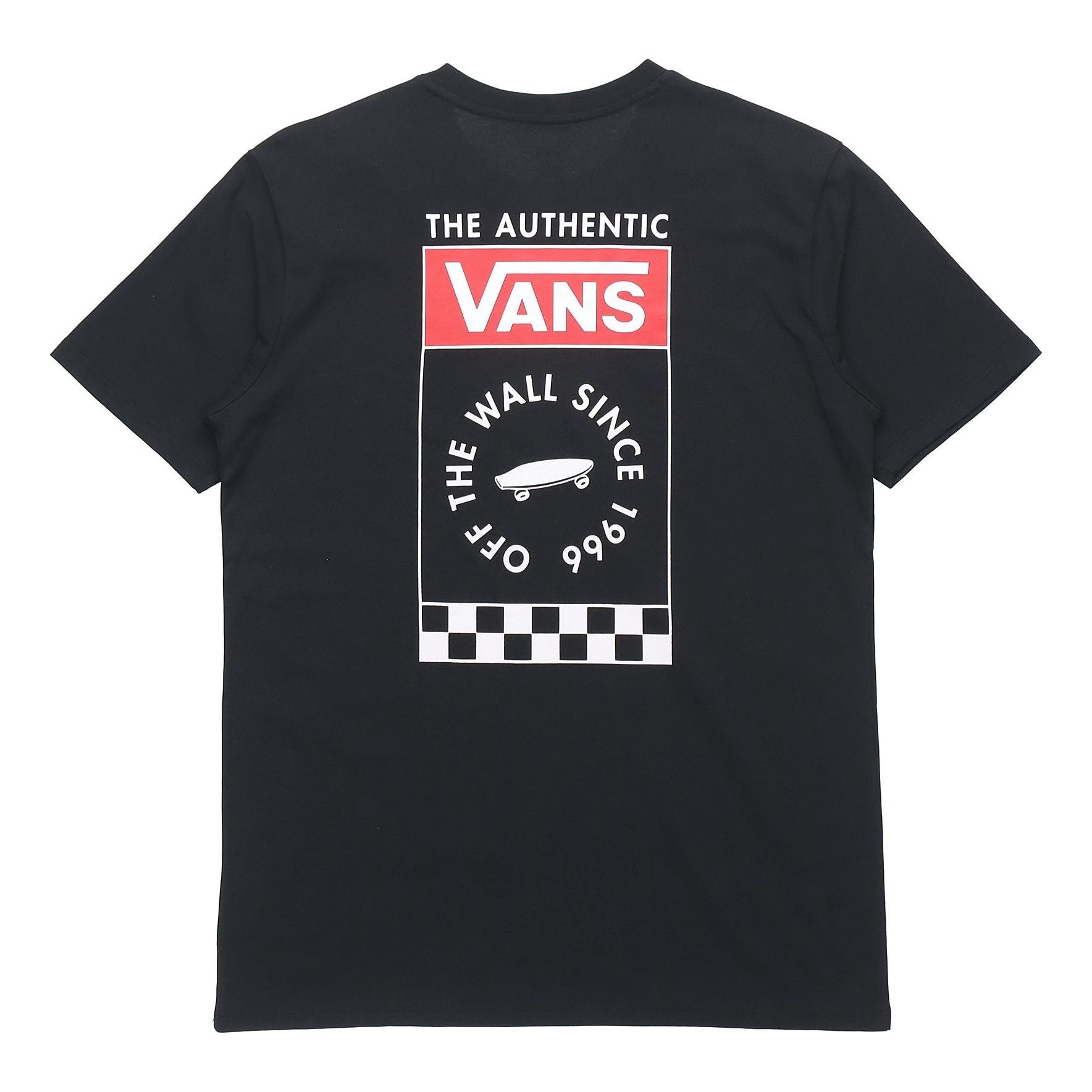 (WMNS) Vans Skateboard Grid Alphabet Printing Short Sleeve Black VN0A3ZOFBLK