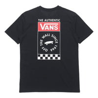 (WMNS) Vans Skateboard Grid Alphabet Printing Short Sleeve Black VN0A3ZOFBLK