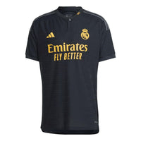adidas Real Madrid 23/24 Third Authentic Jersey Asia sizing 'Black' IQ4923