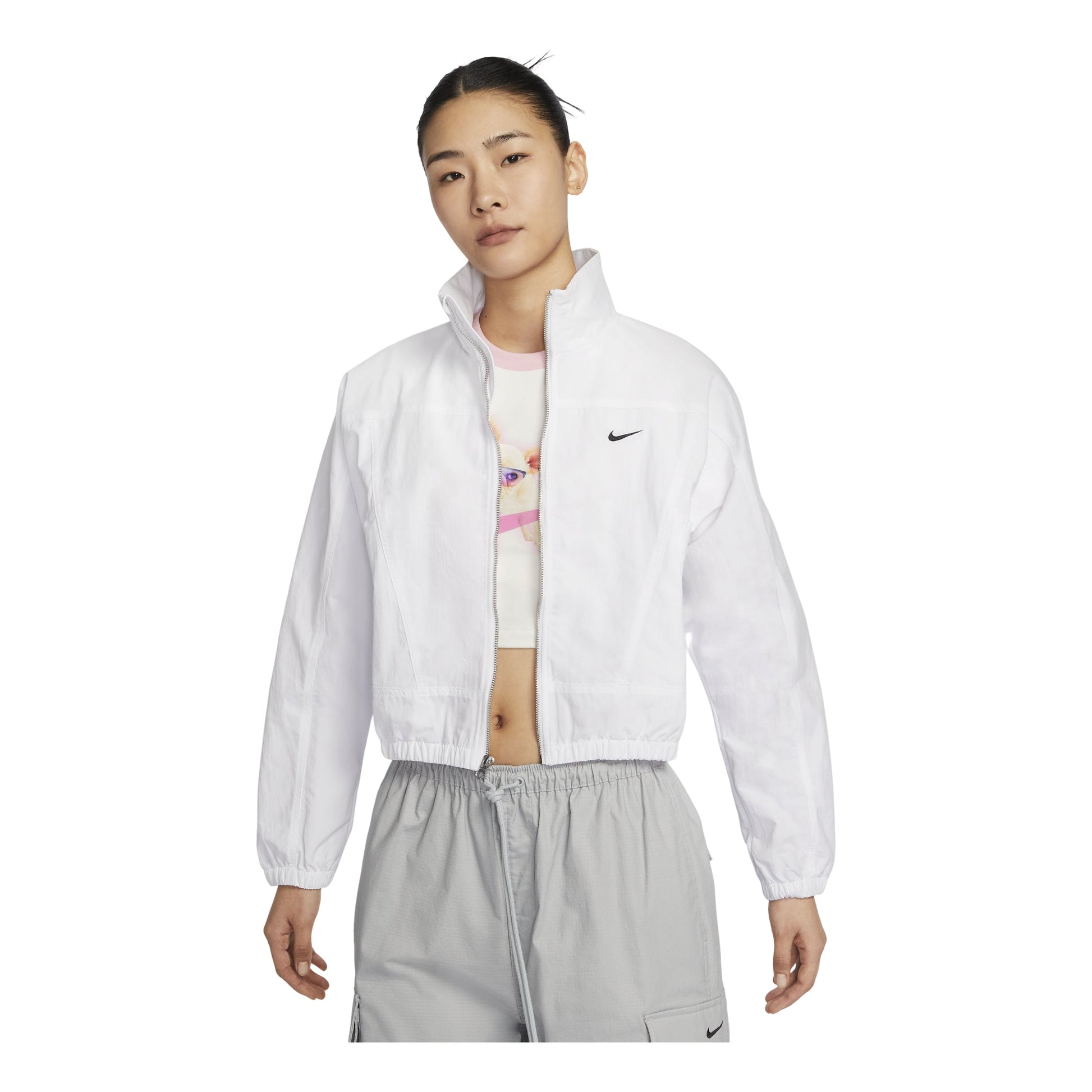 (WMNS) Nike Sportswear Everything Jacket Asia Sizing 'White' HJ1000-100
