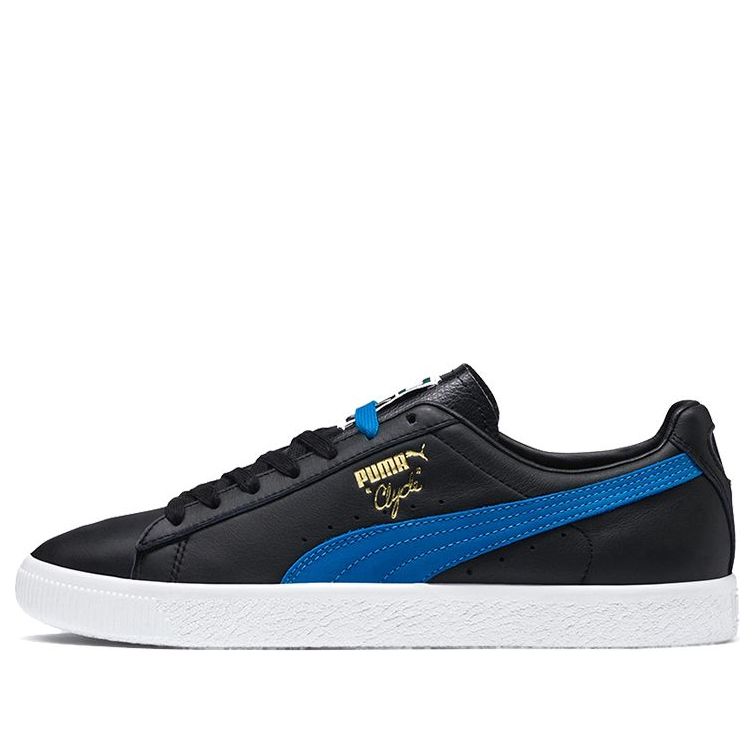 (WMNS) PUMA Clyde Black/White/Blue 369293-01