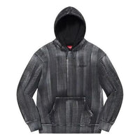 Supreme Brush Stroke Hooded Sweatshirt 'Black White' SUP-SS21-662