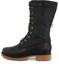 (WMNS) Timberland Jayne Waterproof Gaiter Fold-Down Boot 'Black' A1SYB