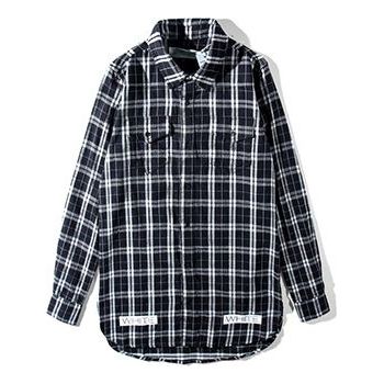 Off-White C O VIRGIL ABLOH FW 16FW Black White Plaid Shirt 'Black White' OW-SS18-051