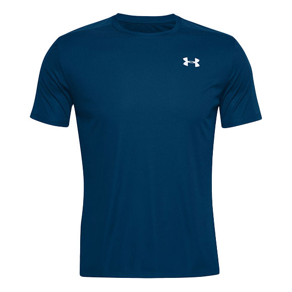 Men's Under Armour Speed Stride Running Sports Short Sleeve Blue 1326564-581