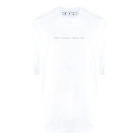 Off-White Logo Alphabet Printing Short Sleeve White OMAA119F21JER0070110