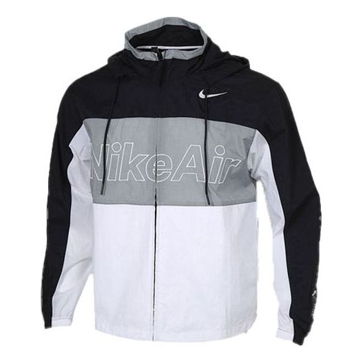 Nike Woven Hooded Jacket Men Black/White/Grey CJ4857-010