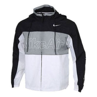 Nike Woven Hooded Jacket Men Black/White/Grey CJ4857-010