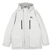 Skechers Lifestyle Series Hooded Waterproof Down Jacket 'White Black' L423M097-00MV