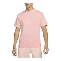 Men's Nike Solid Color Logo Casual Sports Short Sleeve Pink T-Shirt DA0321-697