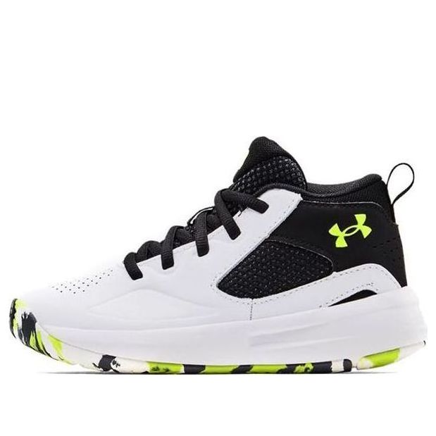 (PS) Under Armour Lockdown 5 'White Black Lime' 3023534-102
