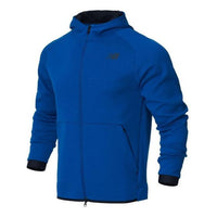 New Balance Logo Sportswear Tech Fleece Windrunner Jacket Asia Sizing 'Blue Black' AMJ21178-BGV