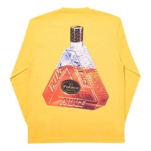 PALACE Triangle Casual Cozy Round Neck Yellow P18LS009