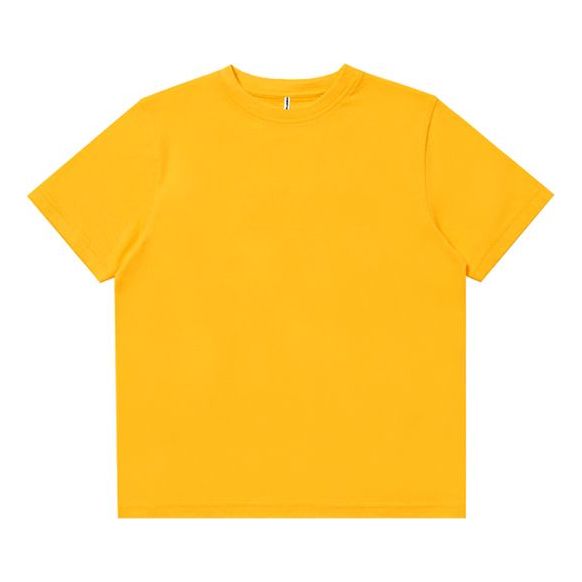 Fear of God Essentials Boxy Tee Yellow Solid Color Short Sleeve Unisex FOGCLCS-YL-01