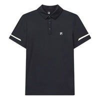 FILA Athletics Logo Printing Short Sleeve Polo Shirt Navy Blue F61M024106F-NV
