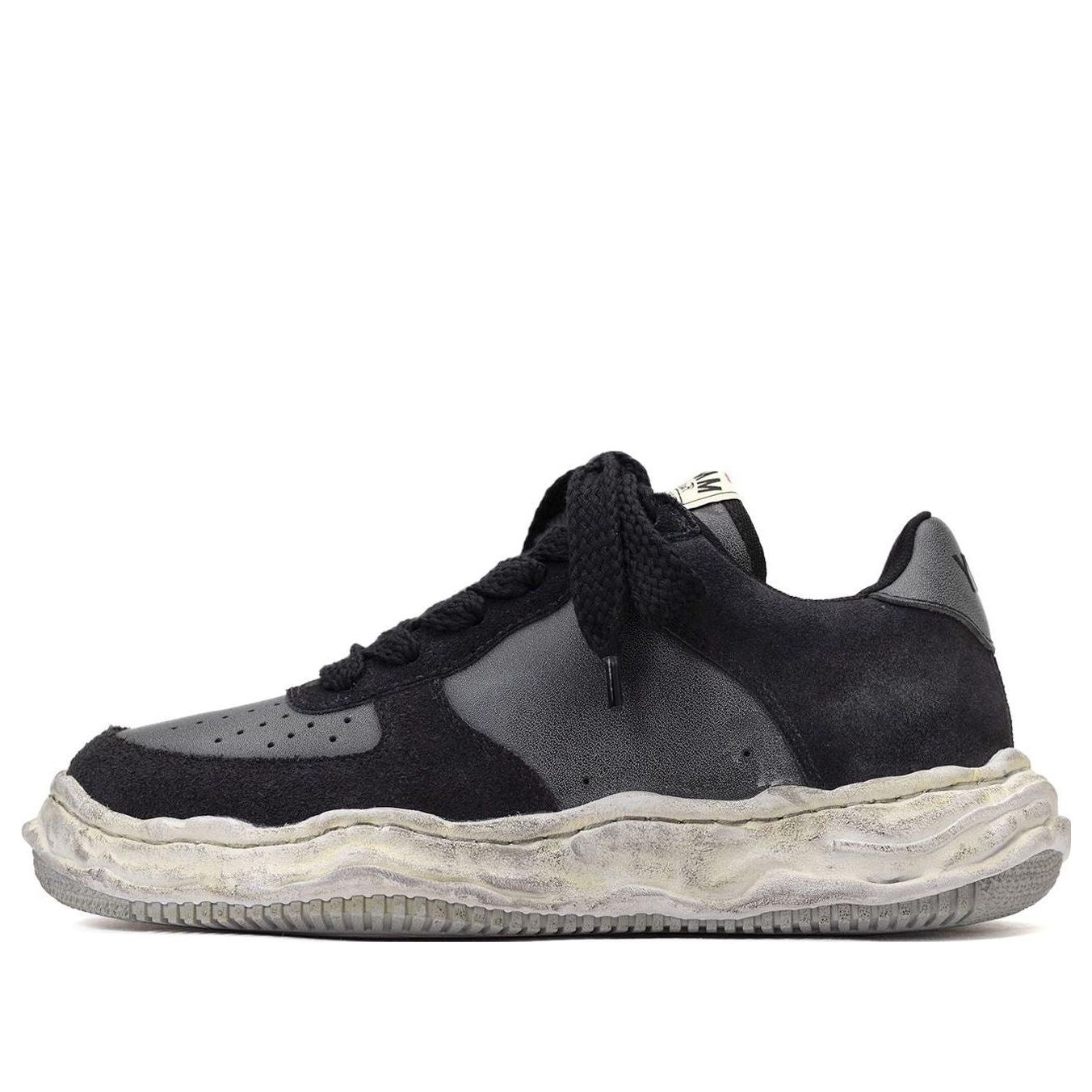 Maison MIHARA YASUHIRO Wayne OG Sole Distressed Leather Low 'Black' A10FW710-BLACK