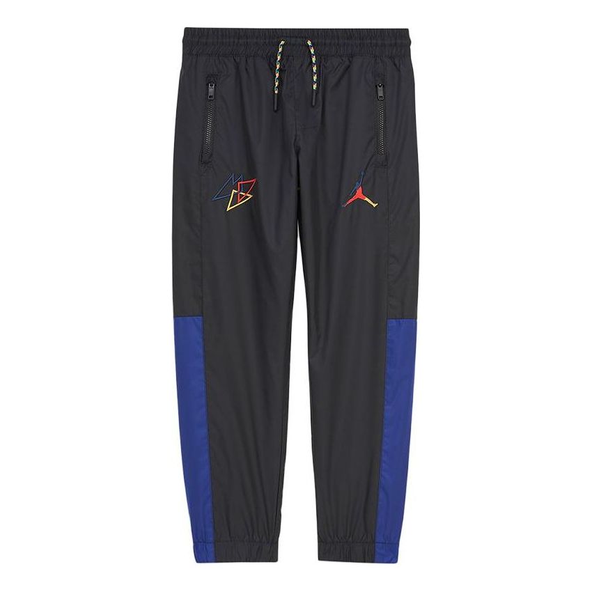 (PS) Air Jordan Logo Sports Pants 'Blue Black' DC8633-010