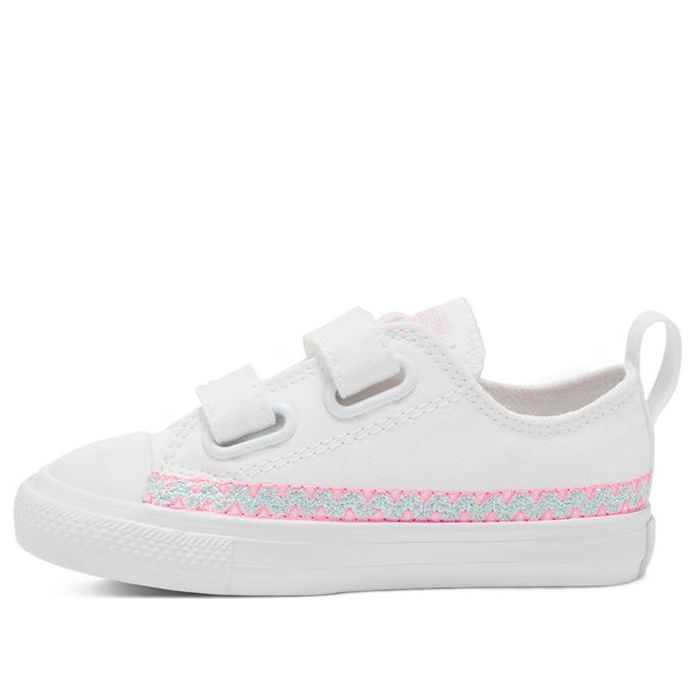 Converse Kids' Friendship Bracelet Easy-on Chuck Taylor All Star Low Top White 767787C