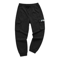FILA FUSION Casual Cargo Pocket Sports Pants Black T11M123602F-BK