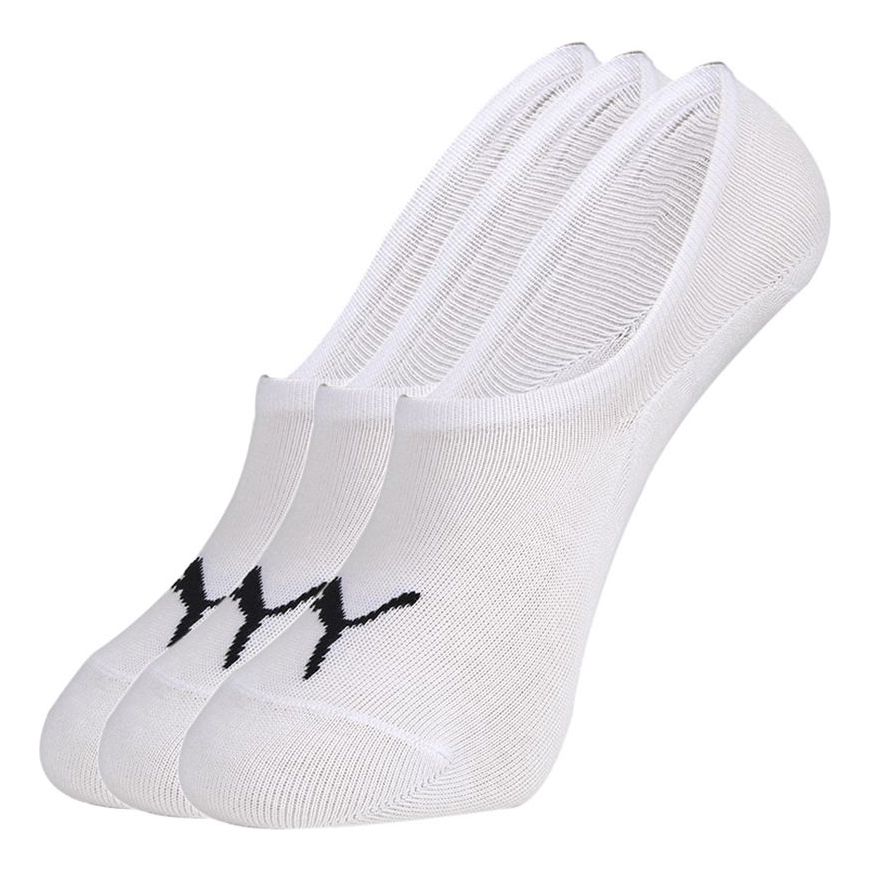 PUMA Footie Cut Sock 3 Pack 'White Black' 907701-02