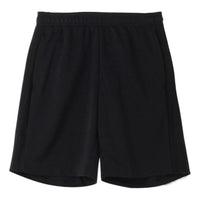 adidas Solid Color Elastic Waistband Straight Loose Shorts Men's Black FM5342
