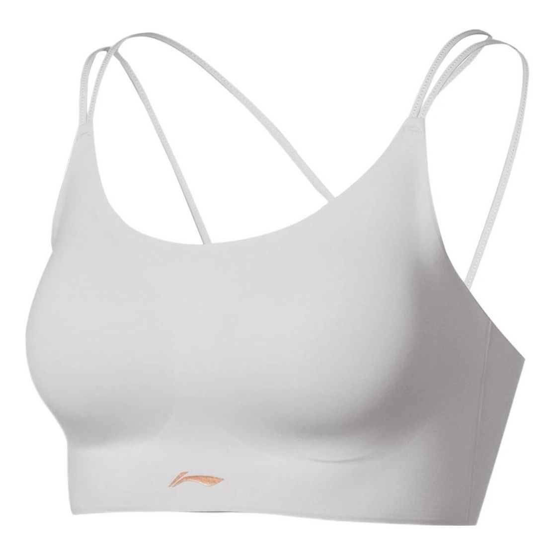 (WMNS) Li-Ning Training Sports Bra 'Grey' AUBS096-1