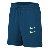 Nike SWOOSH FRENCH TERRY Shorts Blue Green Bluegreen CJ4882-499