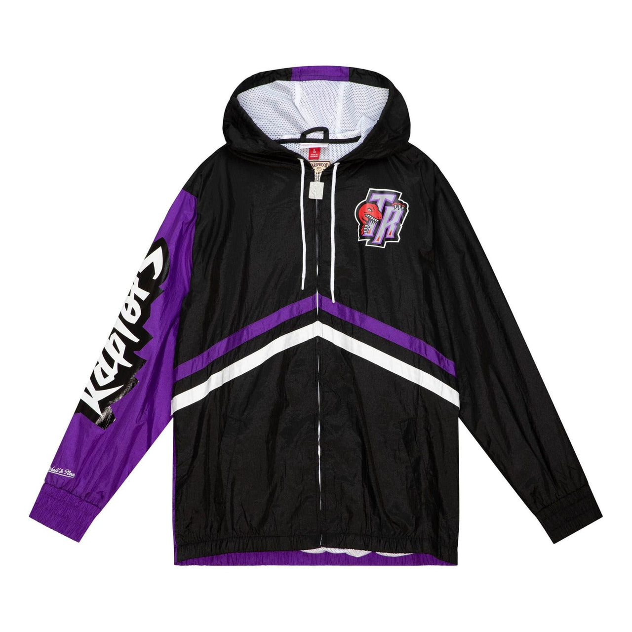 Mitchell & Ness x NBA Toronto Raptors Undeniable Full Zip Windbreaker Jacket 'Black Purple' OJZP3409-TRAYYPPPBLCK