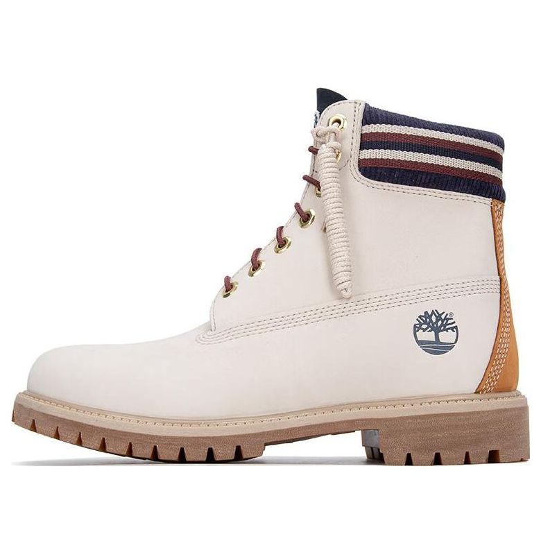 Timberland 6 Inch Waterproof Boot 'White Orange' A5ZY7F48