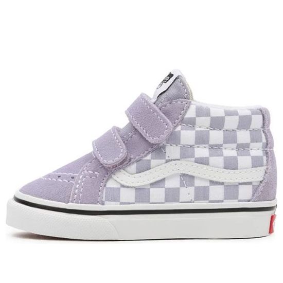 Vans Toddler Sk8-Mid Velcro Mid-Top Sneakers Purple/White BP VN00018WARV