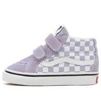 Vans Toddler Sk8-Mid Velcro Mid-Top Sneakers Purple/White BP VN00018WARV